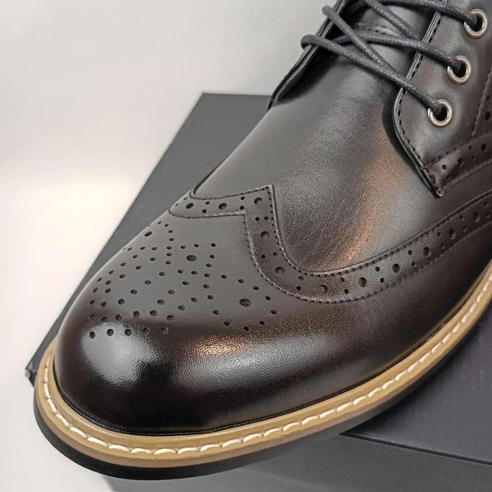 Bruno Marc Motorcycle BOOTS In Black Leather. Size 10 Men's/43.5 EU. Brand New